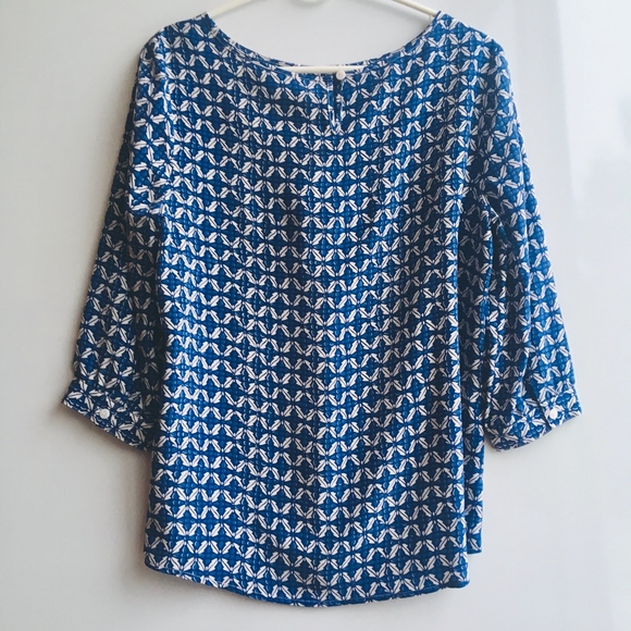NWOT Silk Ellie Kai Blouse 8 M - Picture 5 of 8